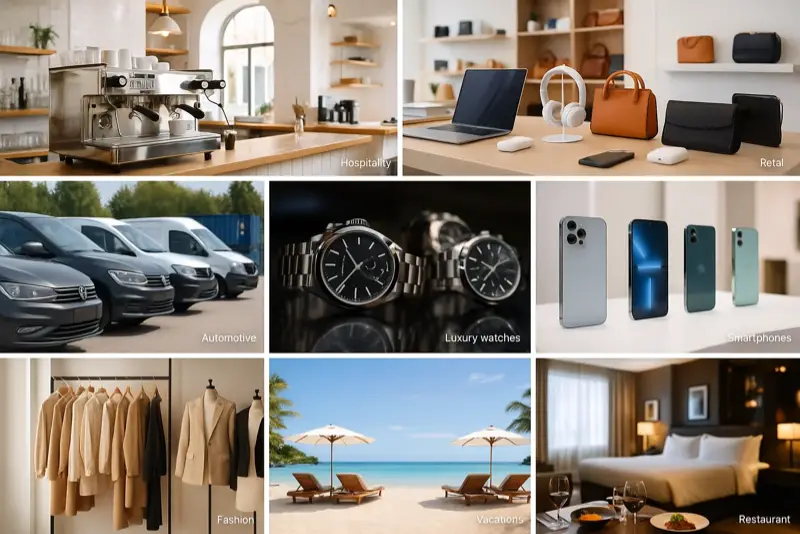 Overview image of additional industries suitable for auctions